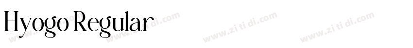 Hyogo Regular字体转换